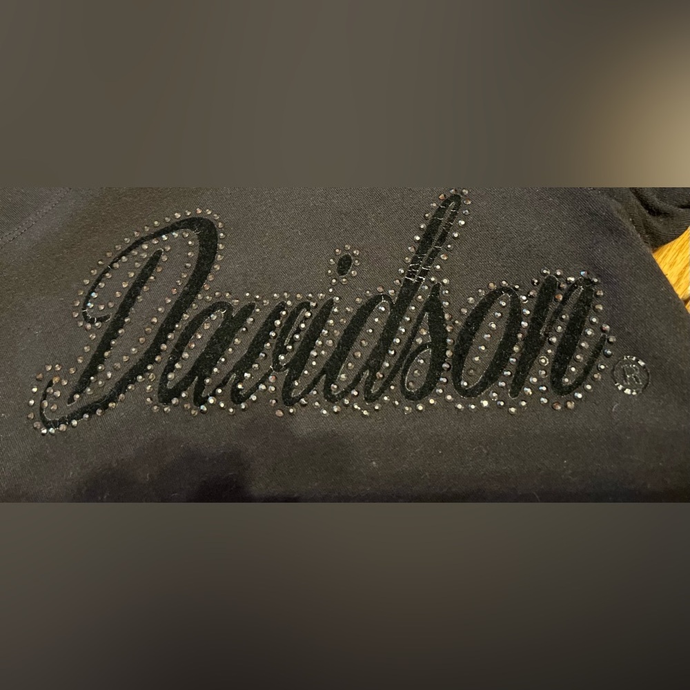 Harley-Davidson® Embellished Logo ‘Spelled Out’ on Black Leggings- XL- 💎 - Picture 10 of 10
